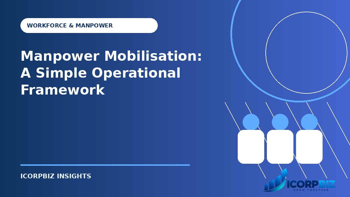 Manpower Mobilisation: A Simple Operational Framework